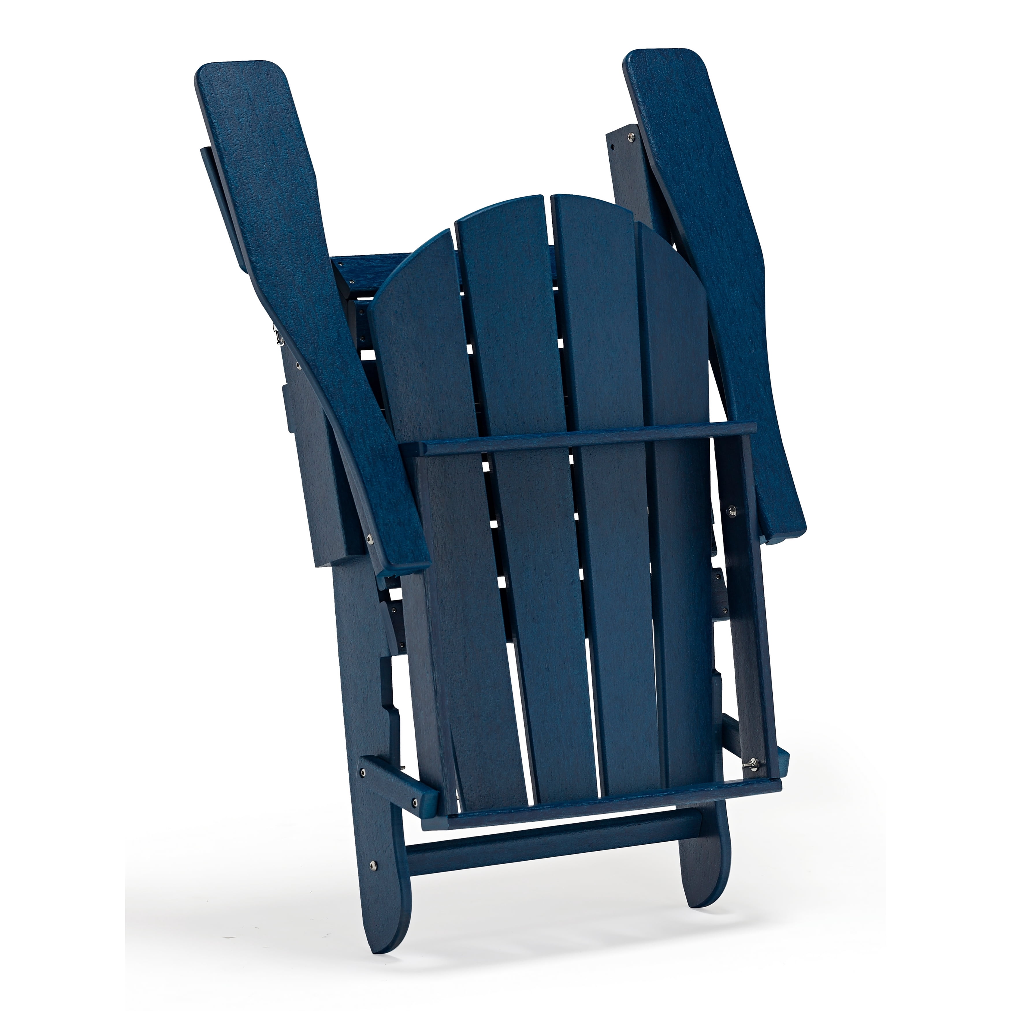 Westin Outdoor Braxton Folding Plastic Adirondack Chair (Set of 2), Navy Blue