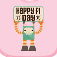 thumbnail image 4 of Inktastic Happy Pi Day Robot Math Class Boys or Girls Baby Bib, 4 of 4