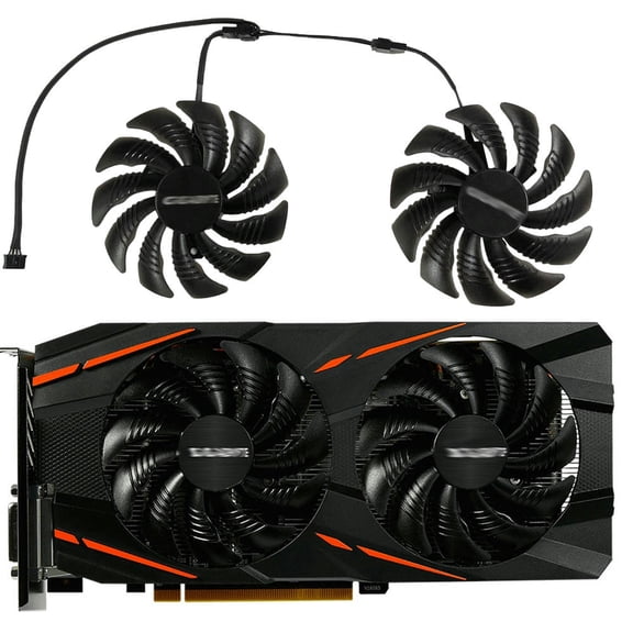 2Pcs/Set PLD09210S12HH,87MM,For RX 470/480/570/580 Fan,For RX480 RX580 RX570 GAMING Graphics Card Cooling