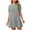 Gray, variant on QUYUON Women Babydoll Dress Summer Round Neck Short Sleeve T-Shirt Mini Dresses Casual Loose Ruffle Tunic Swing A-Line Short Dress Beach Sundresses Evening Cocktail Party Dress, Black XL