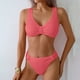 thumbnail image 1 of Traje de baño para mujer, moda, cómodo, color sólido, bikini, traje de baño de color liso para mujer, conjuntos de bikinis, trajes de baño para mujer, 1 of 9