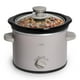 thumbnail image 1 of Cook with Colour - Mini olla eléctrica de 2 cuartos de galón – Ajustes ajustables, olla de gres extraíble, tapa de vidrio templado, apto para lavaplatos, asas laterales de tacto fresco, color gris, 1 of 5