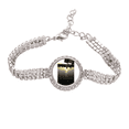 thumbnail image 1 of Puesta de sol Pulsera de tobillera de cadena de tenis, joyería de diamantes, 1 of 3