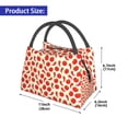 thumbnail image 2 of Yiaed Tomatoes And Chili Print Lunch box lunch bag Portable Insulated Lunch Box for Women Men Cooler Tote Bag with Front Pocket for Work Picnic Travel, 2 of 6
