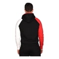 thumbnail image 4 of Kangol Men's Hoodie Full Zip Colorblock Fleece Sweatshirt (Small, Black/Red/White), 4 of 4