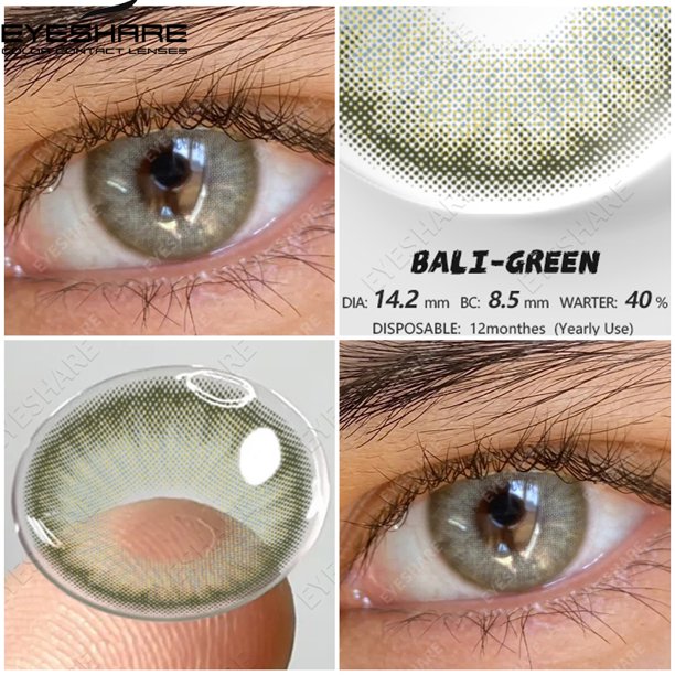 Lentes De Contacto De Colores AMARA Natural Para Maquillaje 1 Par (2 Piezas) Color De Moda