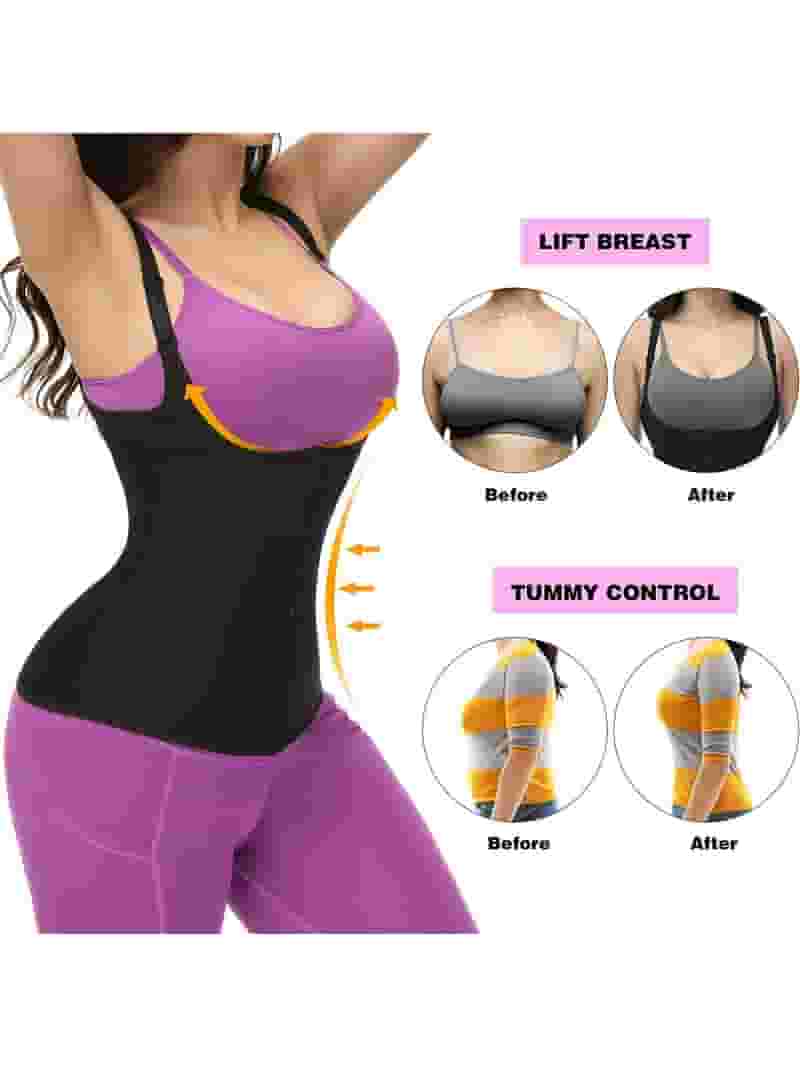 Women's Sports Fitness Buckle Zipper Corset Women's Sports Fitness Buckle Zipper Corset