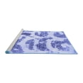 thumbnail image 2 of Ahgly Company Machine Washable Indoor Rectangle Abstract Blue Modern Area Rugs, 5' x 8', 2 of 4