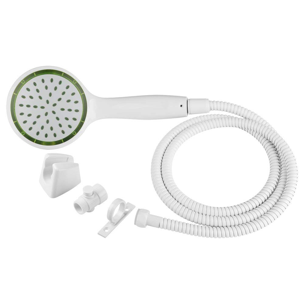 Pressure Assist RV Shower Wand & Hose Kit White