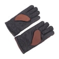 thumbnail image 2 of Guantes de montar Guantes de carreras Azul Marrón Fibra de poliéster Engrosado A prueba de viento Cómodo agarre Guantes al aire libre, 2 of 10
