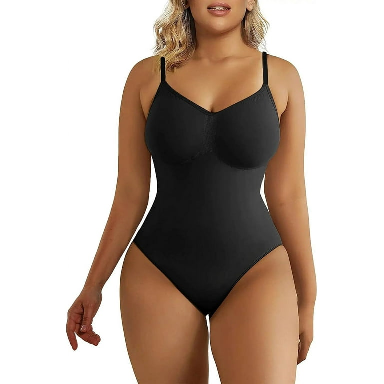 SHAPERX Bodysuit for Women Tummy Control Shapewear Seamless Sculpting Thong Body Shaper Tank Top Walmart