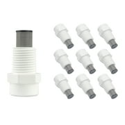 Tefen Fogger Misting Nozzles with Stainless Steel Filter 1/8in NPT 1 GPH 10 Pack