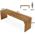 thumbnail image 2 of 78.7 ‘’ Wooden Extra Long Desk, 2 Person Long Computer Desk, 2 of 5