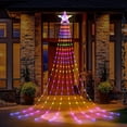 thumbnail image 3 of Outdoor Christmas Decorations Lights Christmas Tree Lights,12 ft High Christmas Yard Decorations Outdoor Waterfall Lights,with 8 Modes Control Outside Christmas Decor for Wedding Party Holiday, 3 of 7