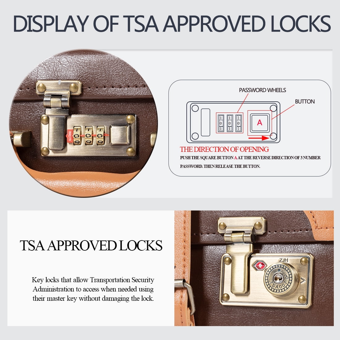 COTRUNKAGE Vintage Luggage Sets 2 Pieces TSA Lock Carry On Suitcase for Women with Spinner Wheels, Cocoa Brown