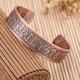 thumbnail image 3 of Brazalete abierto Fernando Rosa de cobre Mejores Regalos para Día de San Valentín Joyería de Bodas Cumpleaños, 3 of 8