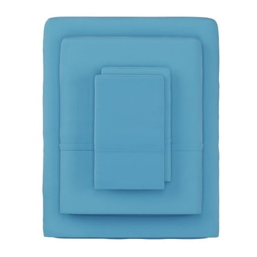 Lavish Home 3-Piece Microfiber Twin Sheet Set for Adult, Blue