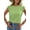 lightgreen, variant on Pre-Owned HYwys Womens T Shirt Summer Short Sleeve Textured Tops Crew Neck Cap Sleeve Shirts Knit Solid Loose Casual Basic T Shirts Tee Blouses Green XL