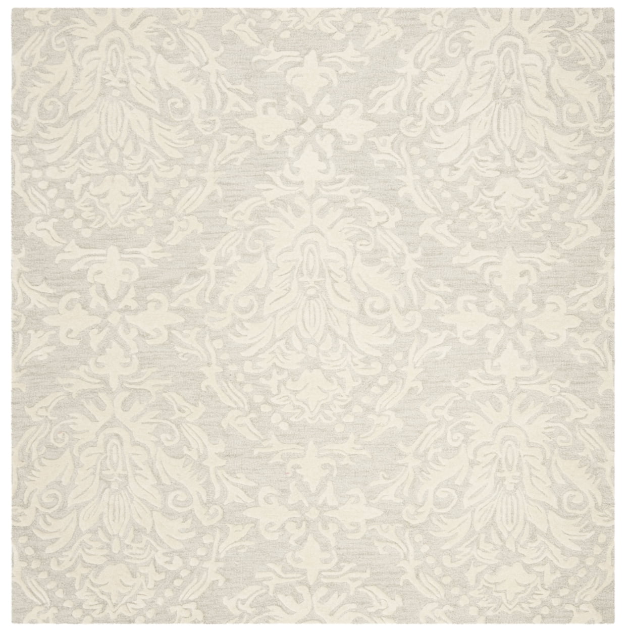 SAFAVIEH Blossom Kestrel Damask Area Rug, Sage/Ivory, 6' x 9'