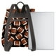 thumbnail image 3 of Easygdp Brown Football On Black Mochila de Cuero para Mujeres, Bolso de Hombro, Bolsos de Mano de Moda para Trabajo y Viajes, 3 of 4