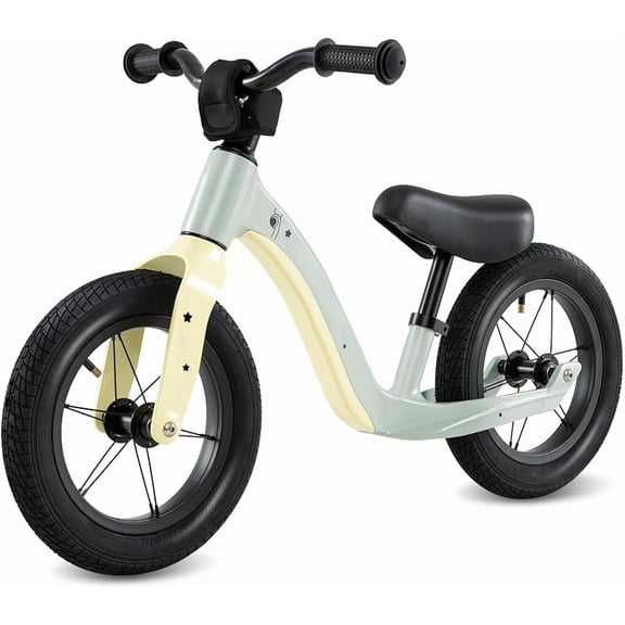 Balance Bike, 12 Inch Push Bicycle w/Tool-Free Adjustable Padded Seat, Ultra Light Magnesium Alloy Frame, No Pedal Walker Bike Riding Toy, Birthday Gift