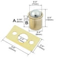 thumbnail image 2 of Drawer Cupboard Cabinet Closet Door Ball Catch 7mm Dia 8 Sets, 2 of 6