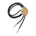 thumbnail image 1 of Cravate Rétro Style Cowboy Bolo Cravate Western Accessoires de Vêtements Ligne Jaune, 1 of 10