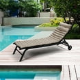 thumbnail image 4 of Outdoor Chaise Cushions - 2pcs Khaki, Material, To And Discoloration, Easy Maintain Furniture Cushion Khaki Protected Cloth, High Density Sponge Filling,, 4 of 6
