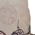 thumbnail image 5 of E by Design Holiday Wishes Painterly Bulbs Print Outdoor Pillow, 5 of 6