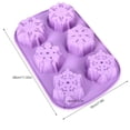 thumbnail image 2 of Cake Mold Silicone Reusable 6 Cavities Soap Mold Snowflake Mold for Christmas, 2 of 9