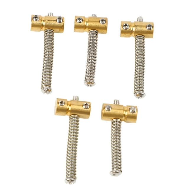 Electric Bass Bridge Saddle, Improve Timbre Compensated Saddles Corrosion Prevention Abrasion 5 Pcs For Performance