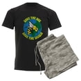 thumbnail image 6 of CafePress - Save The Bee Men's Dark Pajamas - Men's Dark Loose Fit Cotton Pajama Set, 6 of 7