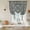 Lake Blue, variant on Blue Boho Tie Up Curtains for Windows, Adjustable Balloon Window Shades, Vintage Ethnic Tribe Abstract Art Floral Kitchen Window Treatments Farmhouse Short Curtains with Rod Pocket 42"x45"