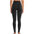 thumbnail image 5 of Workout Leggings with Two Side Pockets for Women High Waist Yoga Pants Soft Lightweight Athletic Gym Tights, Black M, 5 of 7