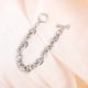 thumbnail image 4 of Pulsera de Cadena En Forma de o de Plata 925. Joya Elegante y con Estilo para Hombre y Mujer | Regalo Navideño | Material de Aleación | 19,5 X 1,8 X 0,9 Cm | 25 G, 4 of 7