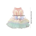 thumbnail image 3 of NWOKYZGH Pink Bunny Ears Dress Spring Girl Puppy Clothes for Small Easter Dress for Funny Tutu Dress Holiday Pet Outfit, 3 of 7