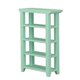 thumbnail image 1 of Soporte de flores para casa de muñecas a escala 1:12, estantería en miniatura de madera de 4 capas, decoración de muebles, color verde, 1 of 9