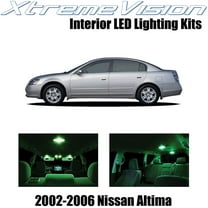 XtremeVision Interior LED for Nissan Altima Sedan 2002-2006 10 pcs Green Interior LED Kit Installation Tool