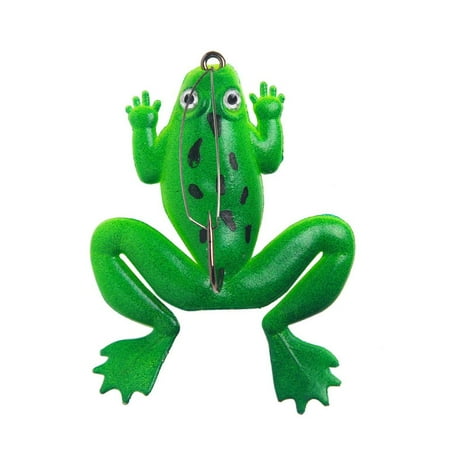 YUEYAN 1 pc Soft Frog Lures Soft Frog Bait With A Single Hook Simulation Worm Soft