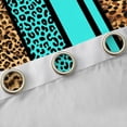 thumbnail image 4 of Erosebridal Cheetah Print Women Blackout Curtains Set of 2 (52x84 Each),Blue Leopard Striped Brown Animal Texture Window Curtains For Adult, 4 of 7