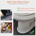 thumbnail image 5 of White Caulk Tape Waterproof Self Adhesive Toilet & Bathtub Sealant Strip Peel Stick Caulking for Floor Tile Corner Trim Shower Bathroom Accessories Better Than Silicone, 5 of 8
