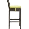 thumbnail image 2 of Modway Conduit Outdoor Patio Wicker Rattan Bar Stool in Brown Peridot, 2 of 3