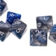 thumbnail image 5 of 10 dados poliédricos para juegos de rol, dados multicara D8 para juegos TRPG Gris + azul, 5 of 9