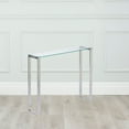 thumbnail image 1 of Gem Modern Tempered Glass & Stainless Steel Console Table (36 inches), 1 of 2