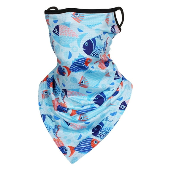 Neck Face Mask with Ear Loops, Neck Gaiter Bandana Face Mask, Face Coverings Scarf-Style3