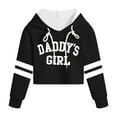 thumbnail image 5 of Ccpelsie Girls Letter Print Long Sleeve Drop Shoulder Sweatshirt Toddler Kids Pullover Hoodies Top(Black,13-14 Y), 5 of 6
