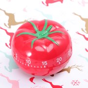 Kitchen Tomato Timer Alarm Clock - Plastic Cooking Timer for Cooking, Baking, and Time Management
