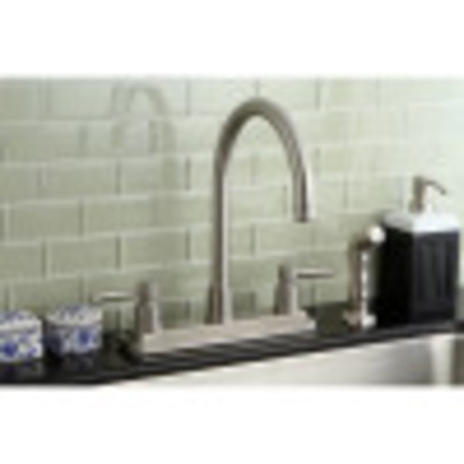 Kingston Brass KS8798DL Concord 8-Inch Centerset Kitchen Faucet, Brushed Nickel