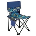 thumbnail image 2 of Silla de pesca plegable Kusrkot Silla portátil para acampar con respaldo azul S, 2 of 8