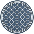thumbnail image 4 of Safavieh Courtyard Tapis Intérieur Extérieur Bleu Marine - Rond 7 Pieds10 Pouces, 4 of 5